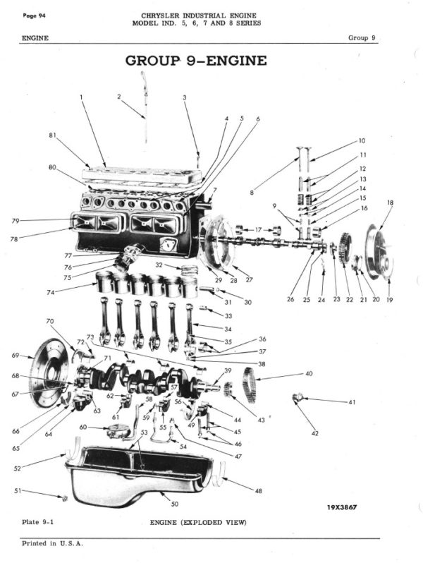 Chrysler Six Cylinder Engine Maintenance and Parts Manual PDF - Image 2