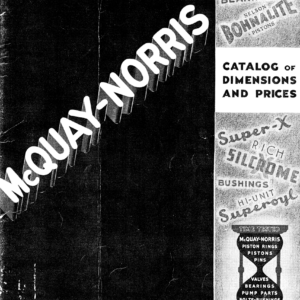 1914-1937 McQuay Norris Parts Catalog - PDF