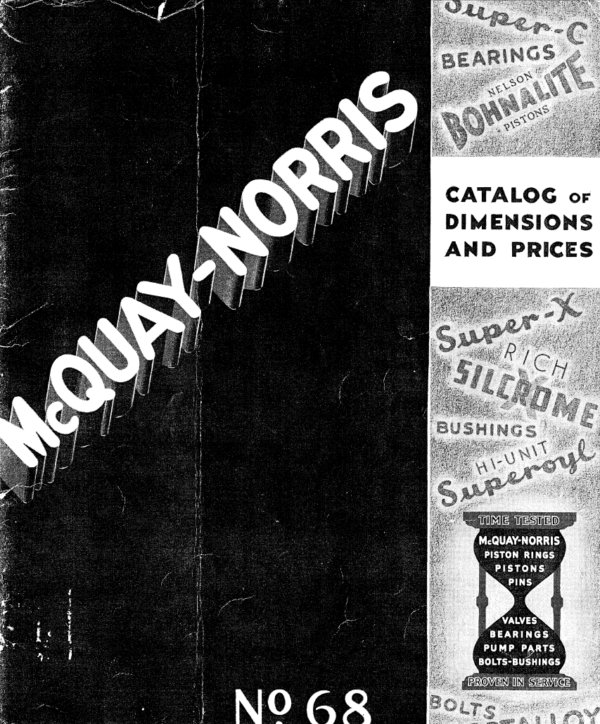 1914-1937 McQuay Norris Parts Catalog - PDF