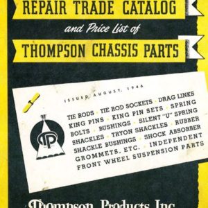 1924-1942 Thompson Chassis Parts Catalog PDF