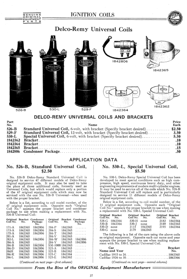 1926-1934 Genuine Original Service Parts Catalog - PDF - Vintage MoParts