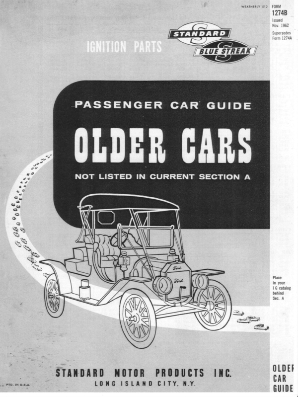 1926 - 1964 Standard Ignition "Blue-Streak" Parts Catalog PDF - Image 7