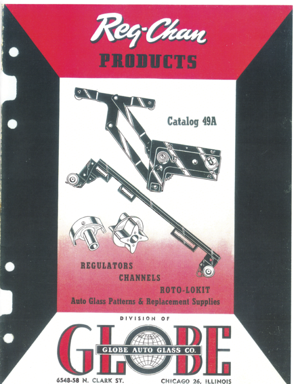 1928-1948 Globe Window Regulator-Channel Parts Catalog - PDF