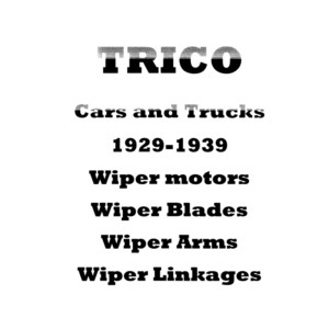 1929-1939 Trico Wiper Blade and Motor Part Catalog - PDF