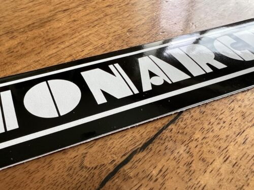 Vintage 1930's Style Monarch Machine Tool Co. Logo Die-cut Vinyl Sticker - Image 3