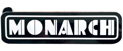 Vintage 1930's Style Monarch Machine Tool Co. Logo Die-cut Vinyl Sticker - Image 4