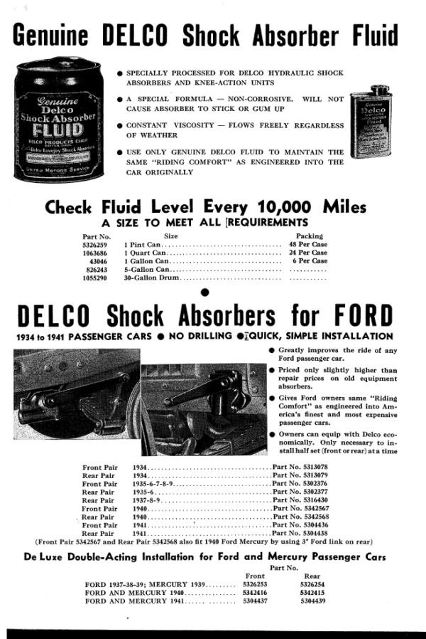 1933-1942 Delco Shock Absorbers Parts Catalog PDF - Image 3