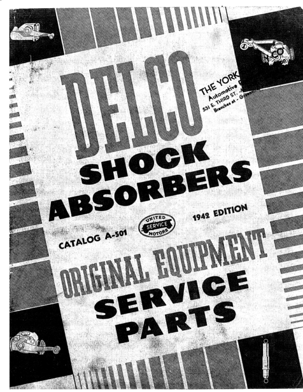 1933-1942 Delco Shock Absorbers Parts Catalog PDF