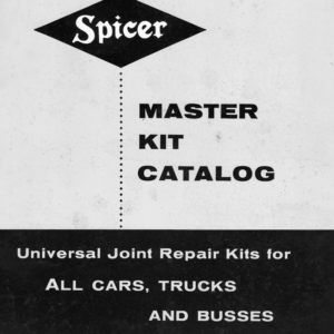 1935-1956 Spicer Universal Joint Master Kit Parts Catalog - PDF