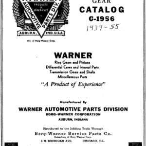 1937-1955 Borg Warner Gear Catalog - PDF