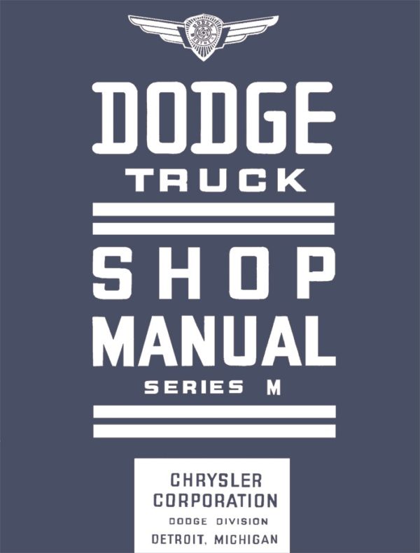 1937 Dodge MC Pickup Truck Shop Manual PDF