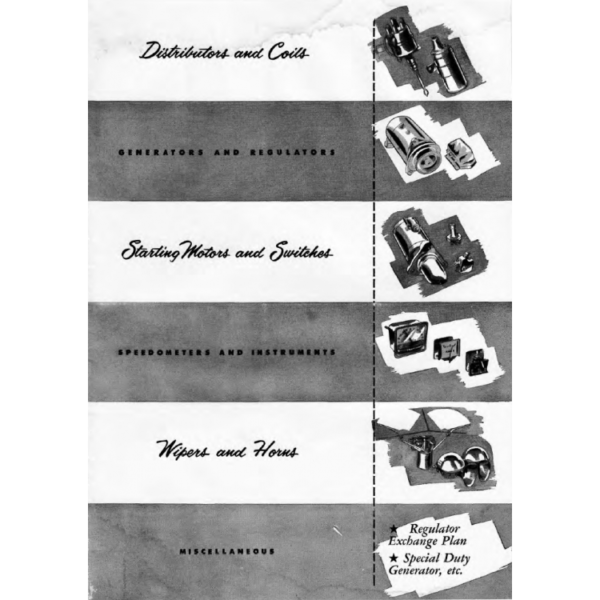 1938-1951 Autolite Service Parts Catalog  - PDF - Image 2