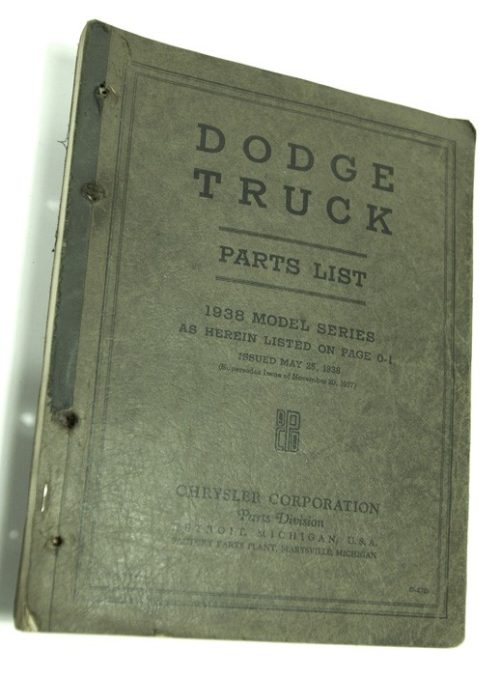 1938 Dodge Truck Parts List Book - Image 5