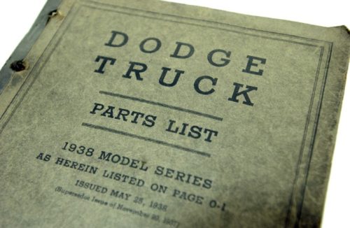 1938 Dodge Truck Parts List Book - Image 4