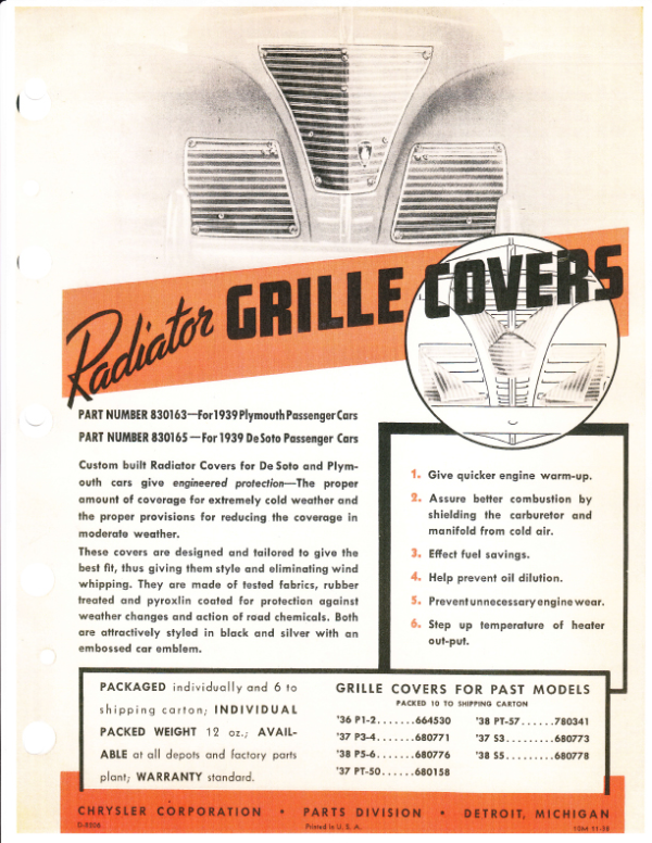 1939 Chrysler Dealer Accessory Sheets - PDF - Image 4