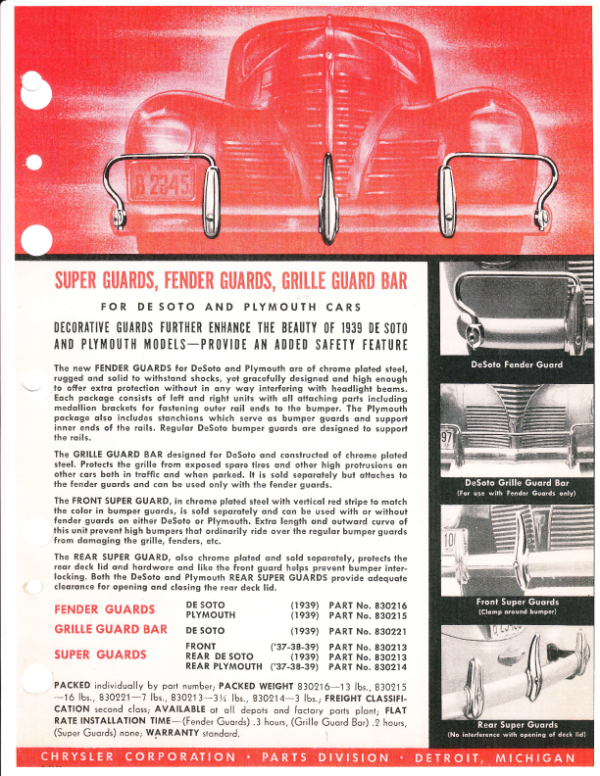 1939 Chrysler Dealer Accessory Sheets - PDF - Image 2