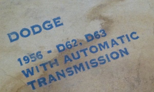 1956 D62, D63 Dodge, Reverse Light Package - NOS - Image 2