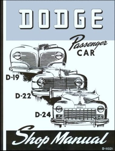 1940 Dodge Car Shop Manual 40 D14 and D17 Repair Service Book 
