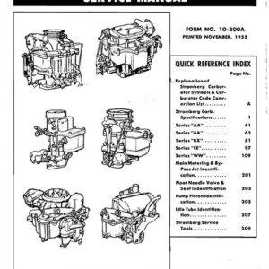 1941-1955 Stromberg Carburetor Service Manual PDF
