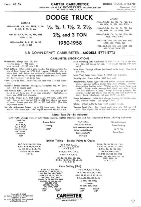 1941-1957 Carter Ball & Ball Carburetor Service Manual PDF - Image 4