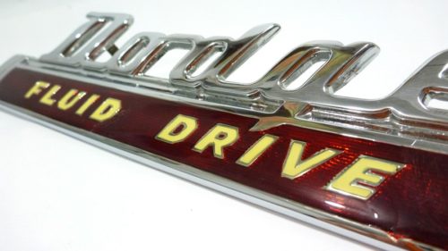 1941 Dodge Fluid Drive Trunk Emblem - NOS - Image 2
