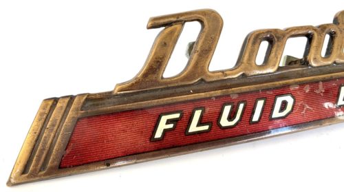 1941 Dodge Fluid Drive Trunk Emblem - Bronzed - Image 10