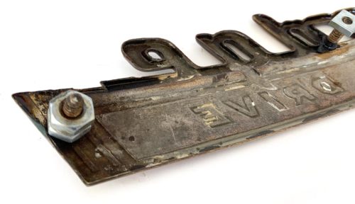 1941 Dodge Fluid Drive Trunk Emblem - Bronzed - Image 7