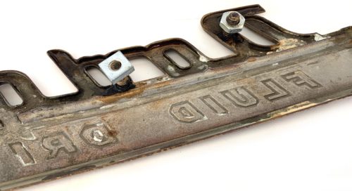 1941 Dodge Fluid Drive Trunk Emblem - Bronzed - Image 5