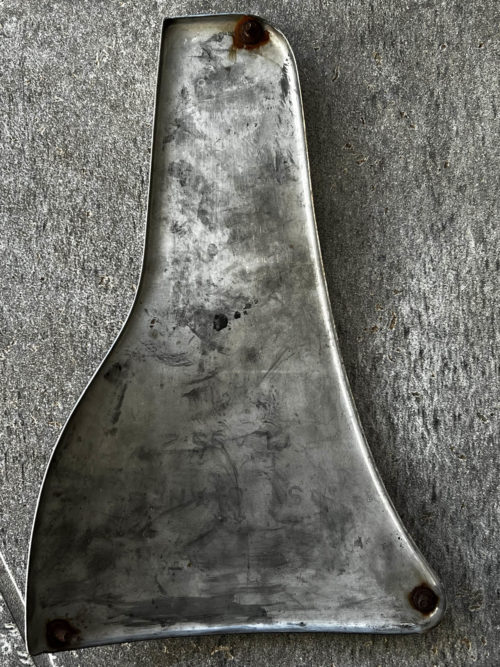 1942-1948 NOS Dodge D-24  MoPar Stone/Gravel Deflector LH (Driver) - Image 4