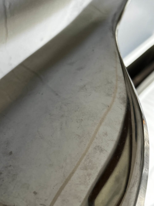 1942-1948 NOS Dodge D-24  MoPar Stone/Gravel Deflector LH (Driver) - Image 9