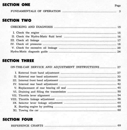 1946-1955 Hydra-Matic Transmission On-Car Service Manual PDF - Image 4