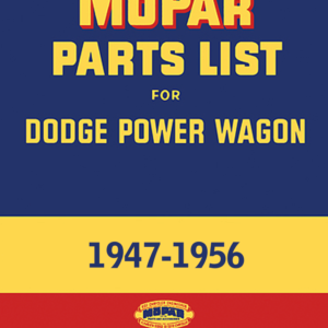 1947-1956 Dodge Power Wagon Truck Parts Catalog PDF