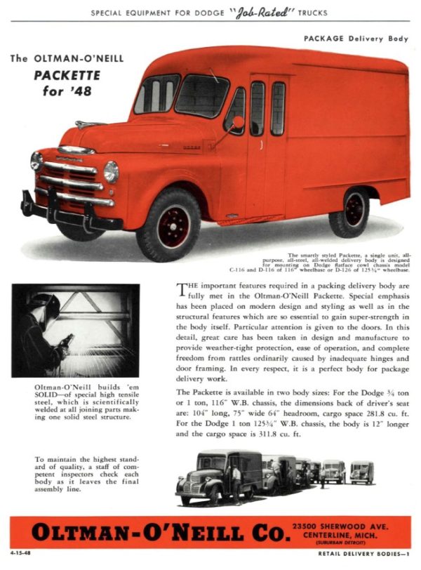 1948-1953 Dodge "Job Rated" Truck Special Equipment PDF Catalog