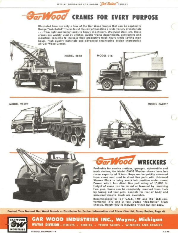 1948-1953 Dodge "Job Rated" Truck Special Equipment PDF Catalog - Image 4