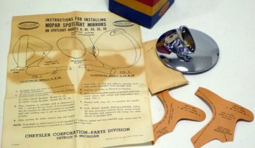 1949-1954 MoPar Spotlight Mirror Package - Image 2