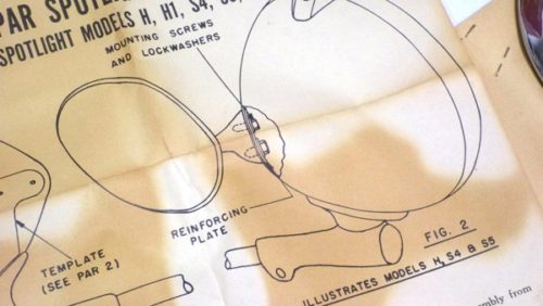 1949-1954 MoPar Spotlight Mirror Package - Image 3