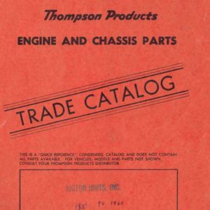 1950-1960 Thompson Engine & Chassis Parts Catalog PDF