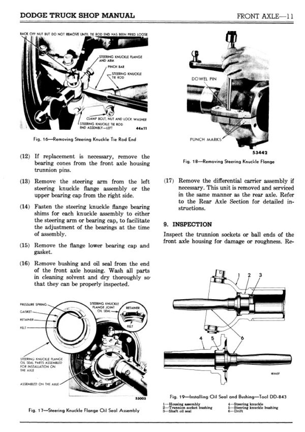 1950 Dodge B-2 "Pilot House" Series Pickup Truck﻿ Shop Manual PDF - Image 2