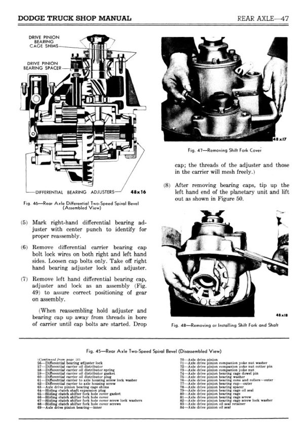 1950 Dodge B-2 "Pilot House" Series Pickup Truck﻿ Shop Manual PDF - Image 3