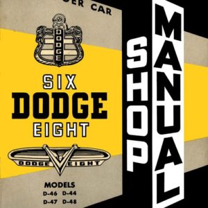 1953 Dodge Passenger Car Shop Service Manual PDF