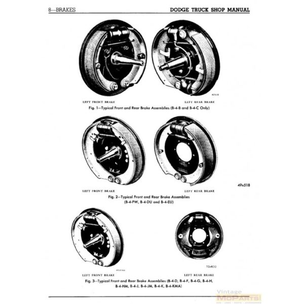 1953 Dodge B-4 "Pilot House" Truck﻿ Shop Manual PDF - Image 3