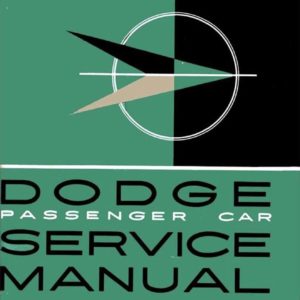1957 Dodge Passenger Car Shop Service Manual PDF