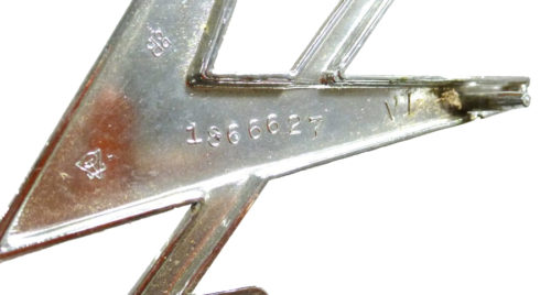 1959 Plymouth Fury Quarter Panel Nameplate - NOS - Image 3