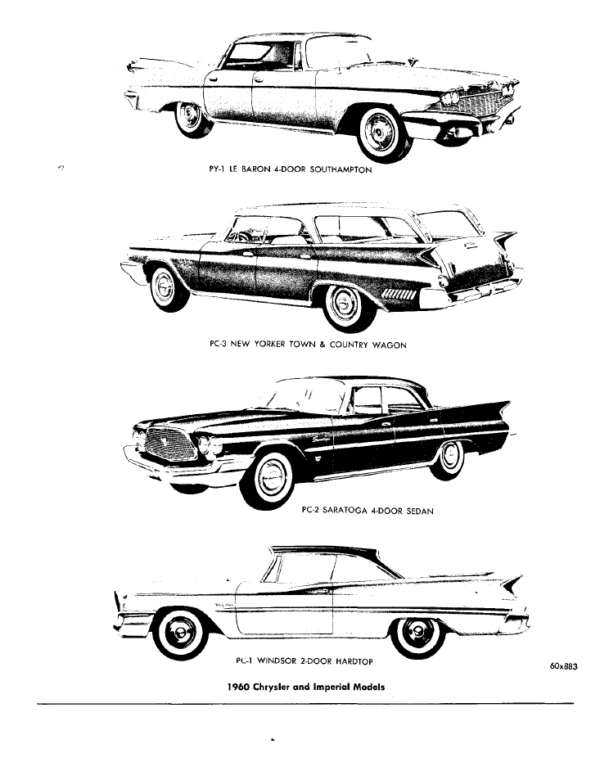 1960 - 1961 Chrysler & Imperial Service Manual PDF - Image 2