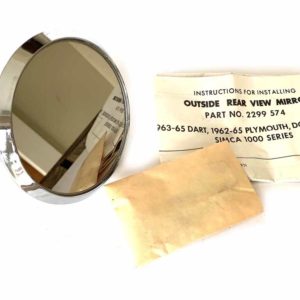 1960-1966 MoPar 4" Outside Rear View Mirror - NOS