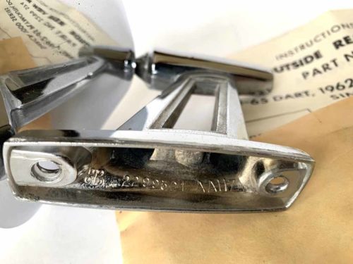 1960-1966 MoPar 4" Outside Rear View Mirror - NOS - Image 9
