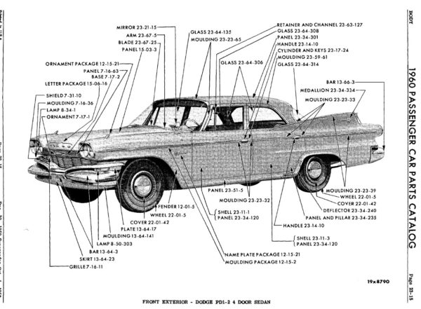 1960 MoPar Passenger Car Parts Catalog - Image 3