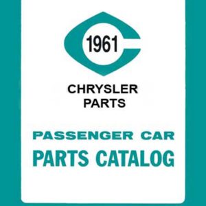 1961 MoPar Passenger Car Parts "R" Series Catalog PDF