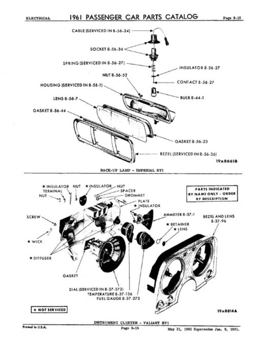 1961 MoPar Passenger Car Parts "R" Series Catalog PDF - Image 3