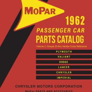 1962 MoPar Passenger Car Parts Catalog PDF